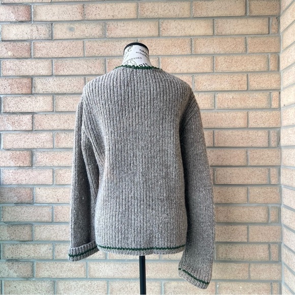 Vintage Handmade Wool Sweater Knit Cardigan - Picture 6 of 10